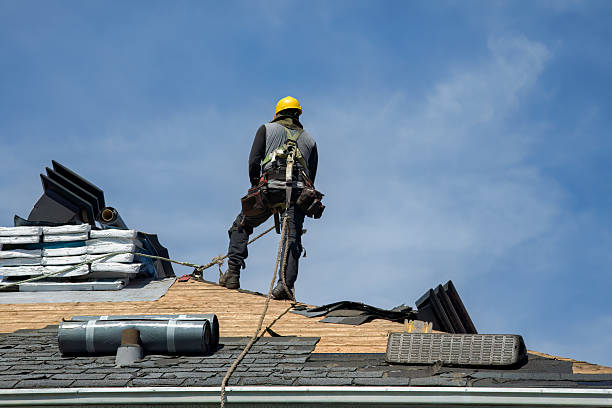 Professional Roofing technician working in Orient, WA